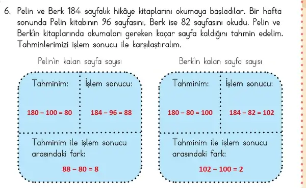 3. Sınıf Matematik Ders Kitabı Sayfa 175-176 Cevapları 1. Kitap