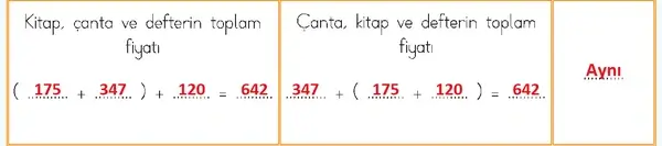 3. Sınıf Matematik Ders Kitabı Sayfa 186 Cevapları Birinci Kitap