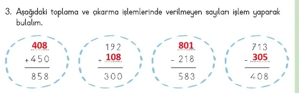 3. Sınıf Matematik Ders Kitabı Sayfa 191 Cevapları 3. Sınıf Matematik Ders Kitabı Sayfa 191 Cevapları