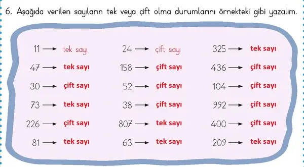3. Sınıf Matematik Ders Kitabı Sayfa 61 Cevapları 3. Sınıf Matematik Ders Kitabı Sayfa 61 Cevapları
