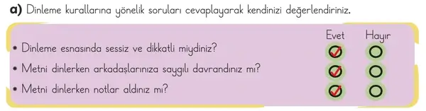 3. Sınıf Türkçe Ders Kitabı Sayfa 104 Cevapları 1. Kitap