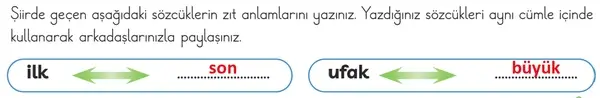 3. Sınıf Türkçe Ders Kitabı Sayfa 118 Cevapları 1. Kitap