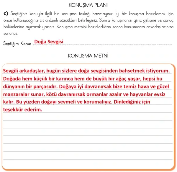 3. Sınıf Türkçe Ders Kitabı Sayfa 120 Cevapları 1. Kitap