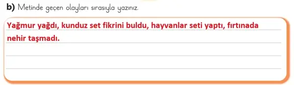 3. Sınıf Türkçe Ders Kitabı Sayfa 126 Cevapları 1. Kitap
