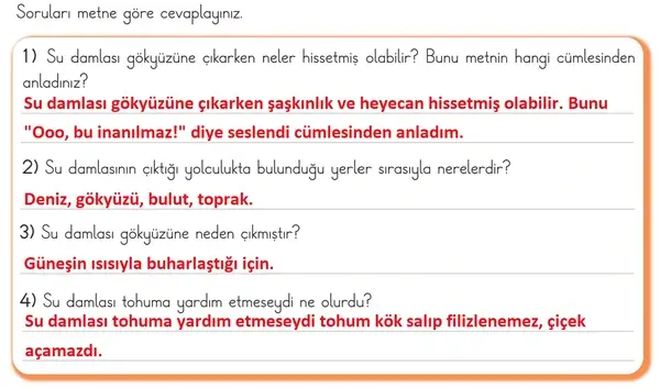 3. Sınıf Türkçe Ders Kitabı Sayfa 133 Cevapları 1. Kitap