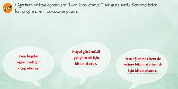 3. Sınıf Türkçe Ders Kitabı Sayfa 150-152-153-154 Cevapları 1. Kitap