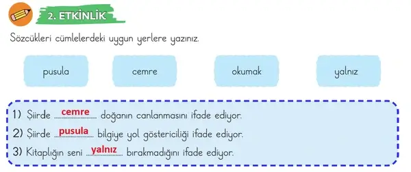 3. Sınıf Türkçe Ders Kitabı Sayfa 164 Cevapları 1. Kitap 3. Sınıf Türkçe Ders Kitabı Sayfa 164 Cevapları 1. Kitap