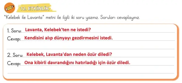 3. Sınıf Türkçe Ders Kitabı Sayfa 26 Cevapları 1. Kitap 3. Sınıf Türkçe Ders Kitabı Sayfa 26 Cevapları 1. Kitap