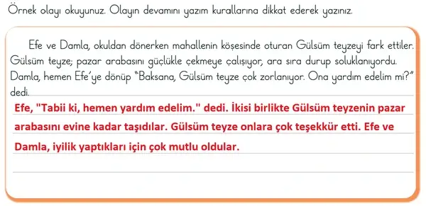 3. Sınıf Türkçe Ders Kitabı Sayfa 44 Cevapları 1. Kitap