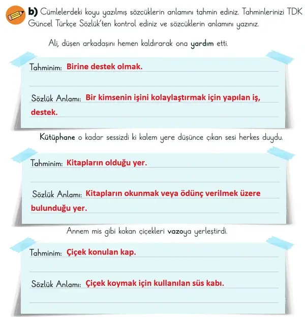 3. Sınıf Türkçe Ders Kitabı Sayfa 55 Cevapları 1. Kitap 3. Sınıf Türkçe Ders Kitabı Sayfa 55 Cevapları 1. Kitap