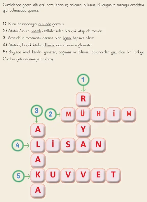 3. Sınıf Türkçe Ders Kitabı Sayfa 70 Cevapları 1. Kitap
