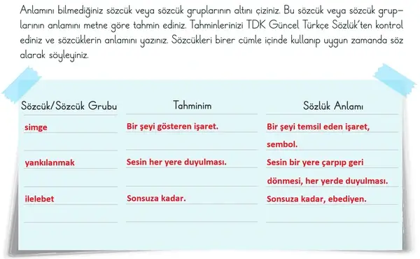 3. Sınıf Türkçe Ders Kitabı Sayfa 74 Cevapları 1. Kitap 3. Sınıf Türkçe Ders Kitabı Sayfa 74 Cevapları 1. Kitap
