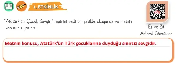 3. Sınıf Türkçe Ders Kitabı Sayfa 91-92-93-94 Cevapları 1. Kitap
