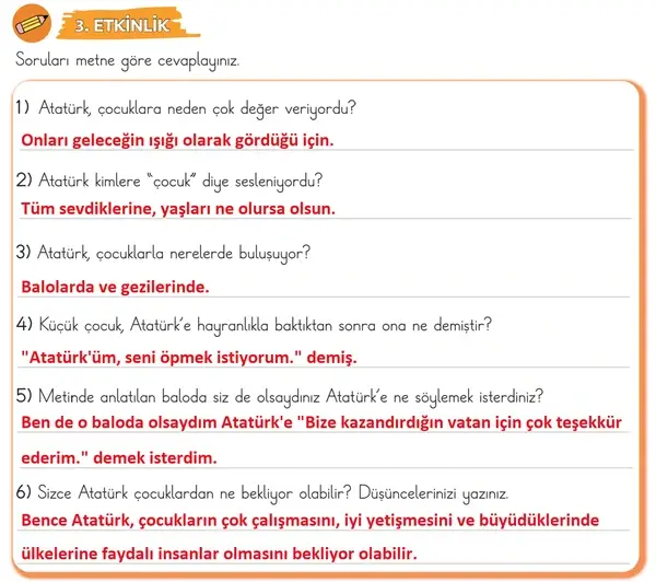 3. Sınıf Türkçe Ders Kitabı Sayfa 92 Cevapları 1. Kitap 3. Sınıf Türkçe Ders Kitabı Sayfa 92 Cevapları 1. Kitap