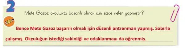 3. Sınıf Türkçe Ders Kitabı Sayfa 33 Cevapları 2. Kitap
