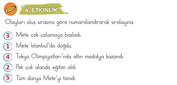3. Sınıf Türkçe Ders Kitabı Sayfa 35 Cevapları 2. Kitap