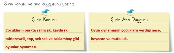 3. Sınıf Türkçe Ders Kitabı Sayfa 41 Cevapları 2. Kitap