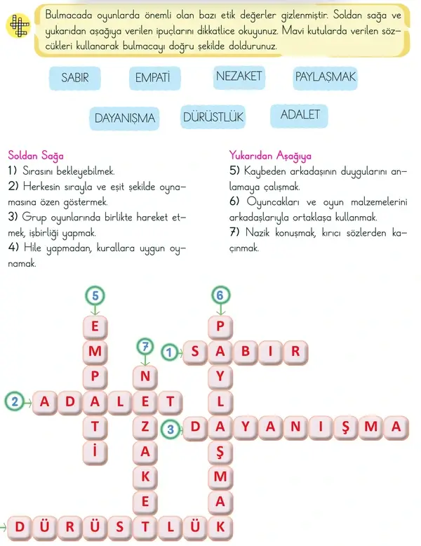 3. Sınıf Türkçe Ders Kitabı Sayfa 43 Cevapları 2. Kitap