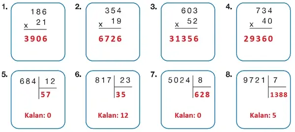 4. Sınıf Matematik Ders Kitabı Sayfa 119 Cevapları 4. Sınıf Matematik Ders Kitabı Sayfa 119 Cevapları