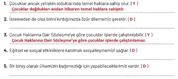 4. Sınıf Sosyal Bilgiler Ders Kitabı Sayfa 171 Cevapları