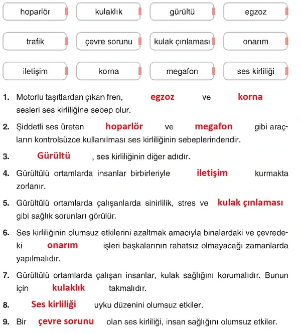 4. Sınıf Fen Bilimleri Ders Kitabı Sayfa 221-222-223 Cevapları
