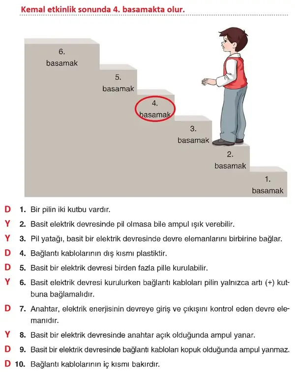 4. Sınıf Fen Bilimleri Ders Kitabı Sayfa 262-263-264 Cevapları