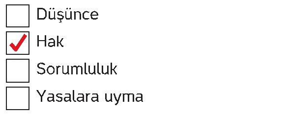 4. Sınıf İnsan Hakları Ders Kitabı Sayfa 39 Cevapları