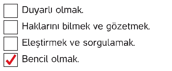 4. Sınıf İnsan Hakları Ders Kitabı Sayfa 99 Cevapları Hecce Yayıncılık 4. Sınıf İnsan Hakları Ders Kitabı Sayfa 99 Cevapları Hecce Yayıncılık