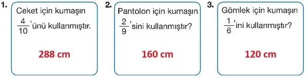 4. Sınıf Matematik Ders Kitabı Sayfa 189 Cevapları