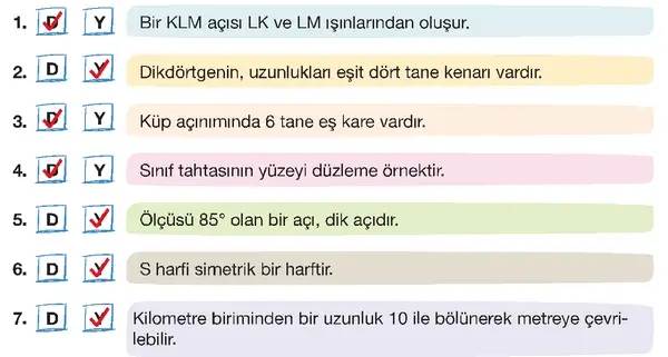 4. Sınıf Matematik Ders Kitabı Sayfa 245-246-247-248-249-250 Cevapları