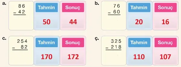 4. Sınıf Matematik Ders Kitabı Sayfa 66-67-69 Cevapları