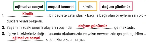 4. Sınıf Sosyal Bilgiler Ders Kitabı Sayfa 31 Cevapları 4. Sınıf Sosyal Bilgiler Ders Kitabı Sayfa 31 Cevapları