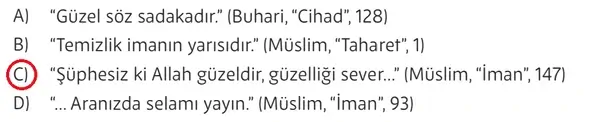 5. Sınıf Din Kültürü Ders Kitabı Sayfa 189 Cevapları