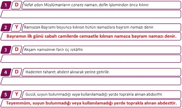 5. Sınıf Din Kültürü Ders Kitabı Sayfa 76 Cevapları 5. Sınıf Din Kültürü Ders Kitabı Sayfa 76 Cevapları