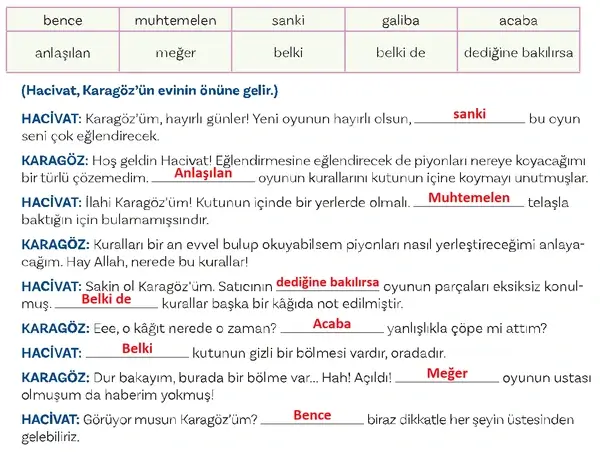 5. Sınıf Türkçe Ders Kitabı Sayfa 56 Cevapları 5. Sınıf Türkçe Ders Kitabı Sayfa 56 Cevapları