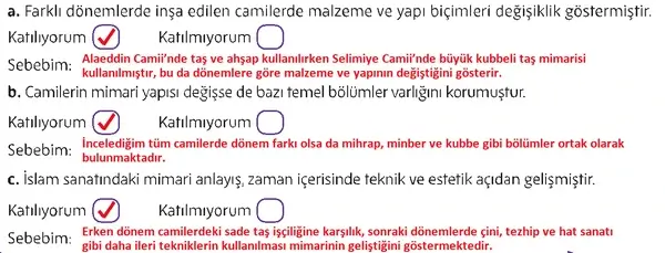 5. Sınıf Din Kültürü Ders Kitabı Sayfa 182 Cevapları