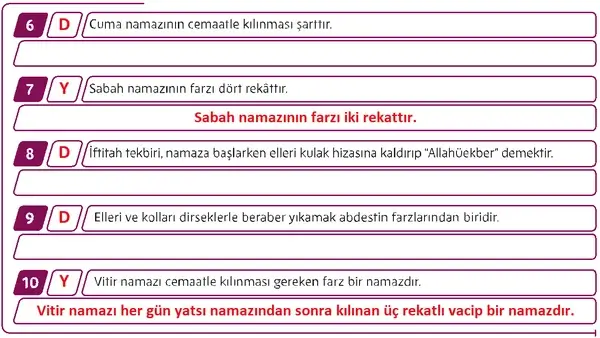 5. Sınıf Din Kültürü Ders Kitabı Sayfa 77 Cevapları 5. Sınıf Din Kültürü Ders Kitabı Sayfa 77 Cevapları