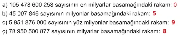 5. Sınıf Matematik Ders Kitabı Sayfa 101 Cevapları