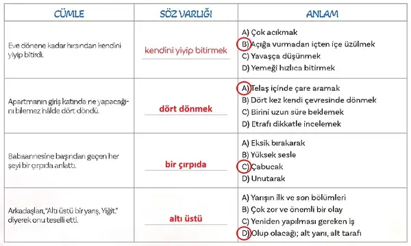 5. Sınıf Türkçe Ders Kitabı Sayfa 156 Cevapları MEB Yayınları 5. Sınıf Türkçe Ders Kitabı Sayfa 156 Cevapları MEB Yayınları