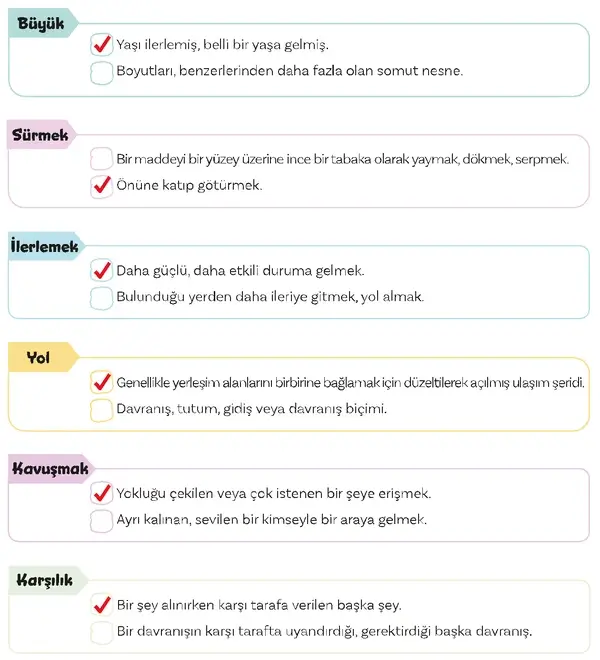 5. Sınıf Türkçe Ders Kitabı Sayfa 89-90-91-92-93. Cevapları 1. Kitap