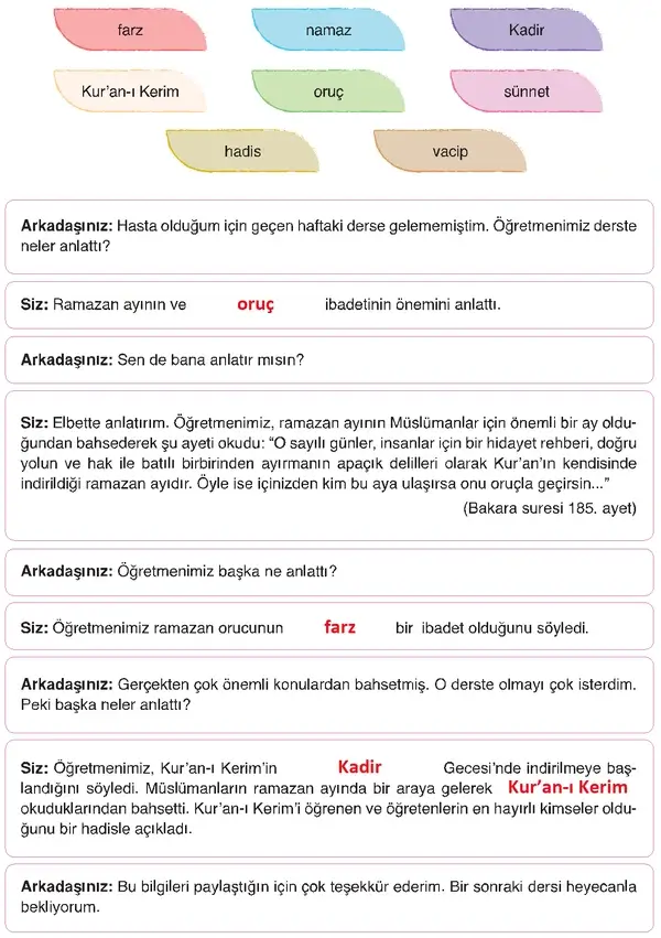 6. Sınıf Din Kültürü Ders Kitabı Sayfa 50 Cevapları 6. Sınıf Din Kültürü Ders Kitabı Sayfa 50 Cevapları