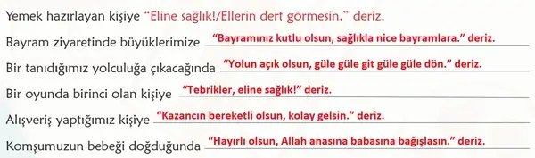 6. Sınıf Türkçe Ders Kitabı Sayfa 58 Cevapları 6. Sınıf Türkçe Ders Kitabı Sayfa 58 Cevapları
