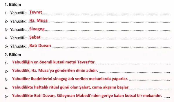 7. Sınıf Din Kültürü Ders Kitabı Sayfa 169 Cevapları