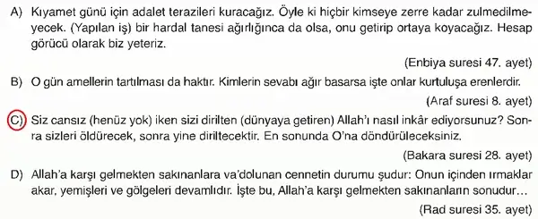 7. Sınıf Din Kültürü Ders Kitabı Sayfa 46 Cevapları 7. Sınıf Din Kültürü Ders Kitabı Sayfa 46 Cevapları
