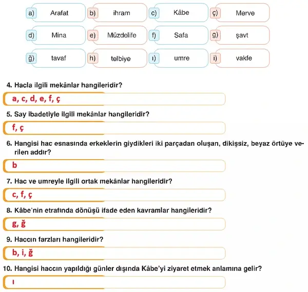 7. Sınıf Din Kültürü Ders Kitabı Sayfa 82 Cevapları 7. Sınıf Din Kültürü Ders Kitabı Sayfa 82 Cevapları