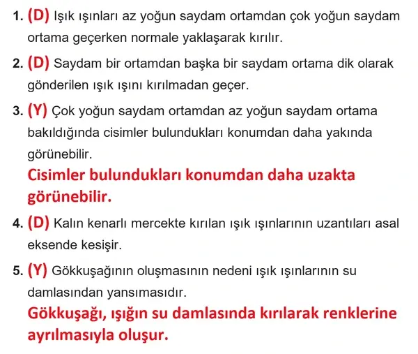 7. Sınıf Fen Bilimleri Ders Kitabı Sayfa 35-36-37-38-39-40-41 Cevapları 2. Kitap