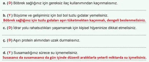 7. Sınıf Fen Bilimleri Ders Kitabı Sayfa 138 Cevapları 7. Sınıf Fen Bilimleri Ders Kitabı Sayfa 138 Cevapları