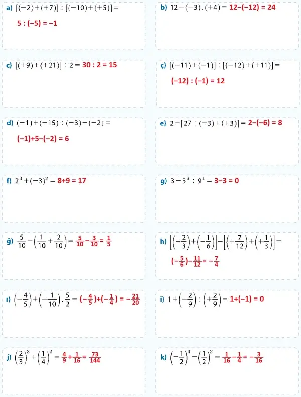 7. Sınıf Matematik Ders Kitabı Sayfa 110 Cevapları 7. Sınıf Matematik Ders Kitabı Sayfa 110 Cevapları