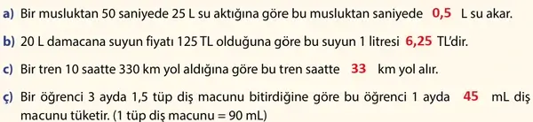7. Sınıf Matematik Ders Kitabı Sayfa 56 Cevapları İkinci Kitap