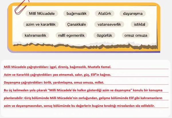 7. Sınıf Türkçe Ders Kitabı Sayfa 108-109-110-111 Cevapları 1. Kitap